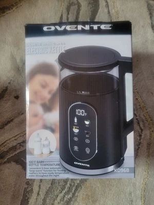 New Ovente Double Wall 1500W 1.7 L Electric Kettle Fast Boil Touch Screen Cool  - Image 1 of 4