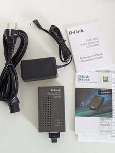 Convertisseur fibre optique SC vers RJ-45 D-Link DFE-855 - 100 Mbps - Neuf - Afbeelding 1 van 6