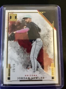 2025 Panini Impeccable Baseball JORDAN LAWLAR 19/35 Diamondbacks #84 - Picture 1 of 2