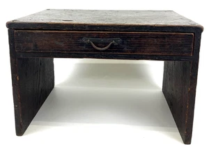Elegante espositore giapponese antico in legno piccolo tavolo arredamento interni - Foto 1 di 21
