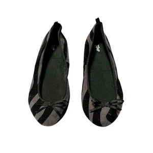 Gap Zebra Stripe Ballet Flats Size 1 - Picture 1 of 5
