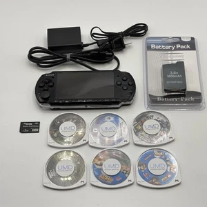 Sony PSP 3000 Piano Black PB Console set pronto per la riproduzione spedizione veloce - Foto 1 di 14