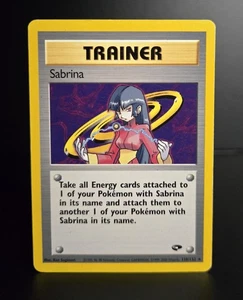 Pokémon TCG - SABRINA - 110/132 - RARE - UNLIMITED - GYM CHALLENGE (2000) - LP - Picture 1 of 2