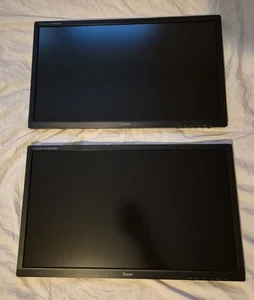 2x Iiyama ProLite 24" full HD IPS monitors - X2483HSU - no stands - Picture 1 of 5