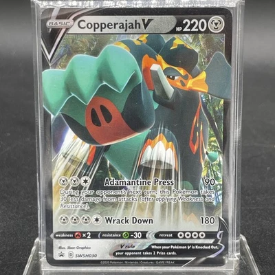 Pokemon Tcg Copperajah V SWSH030 SWSH: Sword & Shield Promo Cards Holo NM - Image 1 of 3