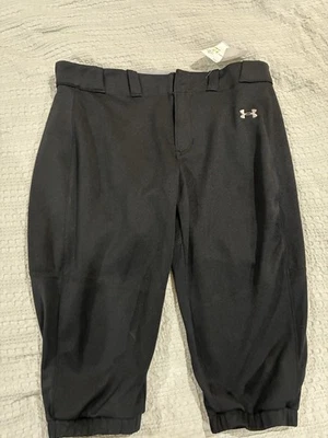 Under Armour Fitted Softball Pants Youth XL Black (New) - Image 1 of 4