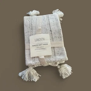 Linden Street Marmorierter Strick Überwurf mit Quasten - Bild 1 von 9