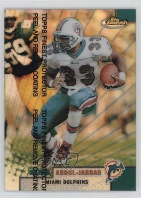 1999 Topps Finest Refractor Karim Abdul-Jabbar #93 - Image 1 of 2