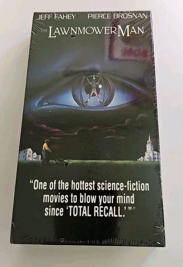 The Lawnmower Man VHS SEALED Watermarks New Line Cinema Jeff Fahey VTG  - Image 1 of 4