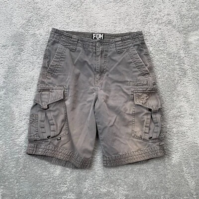 Fox Racing Shorts Mens 30 Gray Cargo Logo Motocross Cotton Pocket Hiking Camping - Image 1 of 4