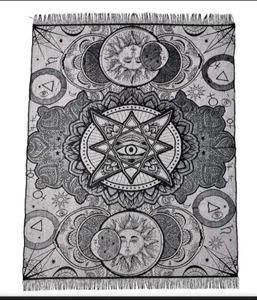 Tarot Celestial Tablecloth Spirit Halloween Home Decor  60in x 84in - Picture 1 of 4