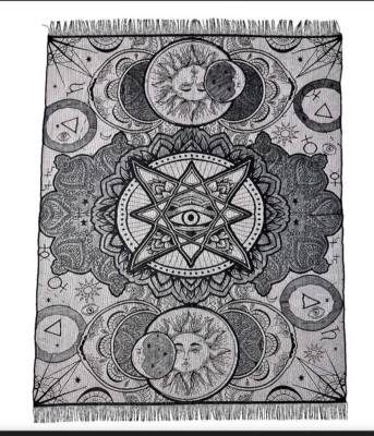 Tarot Celestial Tablecloth Spirit Halloween Home Decor  60in x 84in - Image 1 of 4