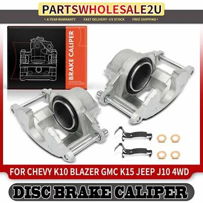 2x Front Left & Right Brake Caliper for Chevy K10 Blazer GMC Jimmy Jeep Cherokee - Image 1 of 4