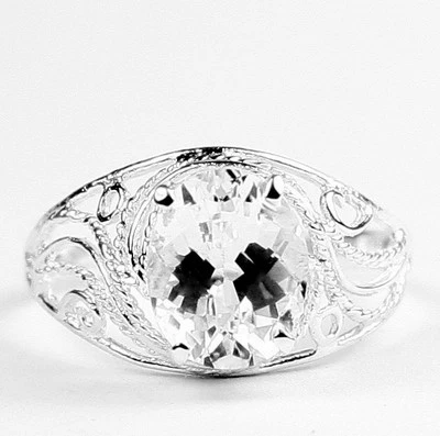 Silver Topaz, 925 Sterling Silver Ladies Ring, SR083 - Image 1 of 4
