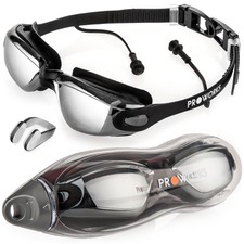 Proworks PW-1000-Z067 Anti Fog Swimming Goggles - Black