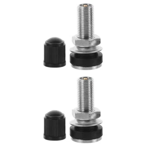 2 Pcs Copper Valve Stems for Vehicle Tires Portable Inflator Car - Picture 1 of 12