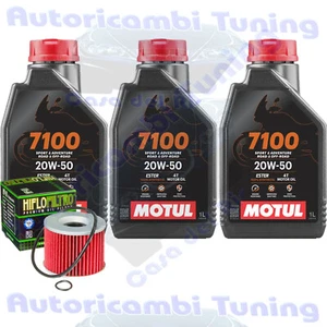 Kit De Mantenimiento Aceite Motul 7100 20W50 + Filtro Kawasaki Z440 H1 H2 82>84 - Imagen 1 de 6