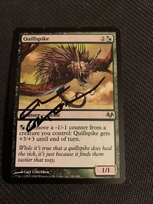MTG Magic Quillspike Signed Artist Proof x1 Eventide Carl Critchlow - Image 1 of 2