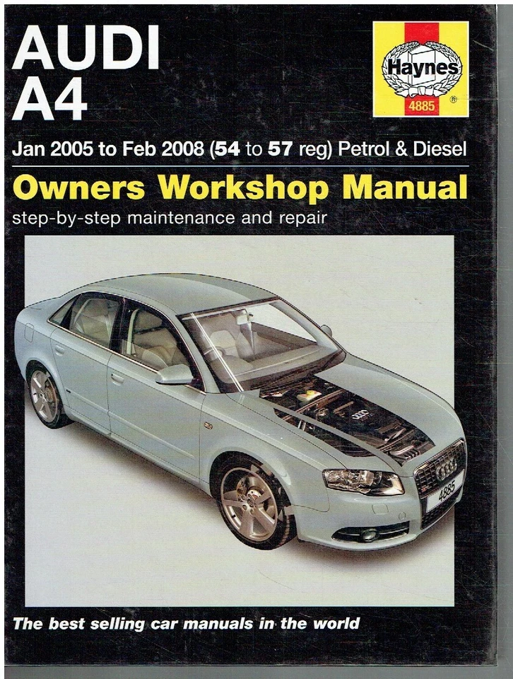 AUDI A4 (B7) 1.8 2.0 PETROL 1.9 2.0 DIESEL 2005-08 REPAIR MANUAL *VGC HARDBACK* - Image 1 of 1
