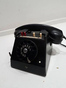 Telefono In Bachelite Nero FATME ROMA Centralino Vintage Da Collezione!!!RARO!!! - Foto 1 di 12