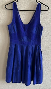 American Eagle Outfitters Women’s Size 2 Royal Blue Sleeveless Dress - Picture 1 of 8