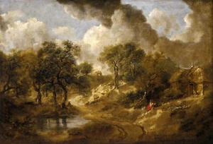 Landschaft in Suffolk von Thomas Gainsborough Kunstdruck - Bild 1 von 1