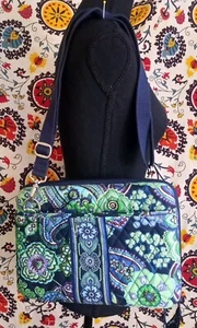 Vera Bradley Multicolor Floral Crossbody Hard Shell Tablet Laptop Case - Picture 1 of 12