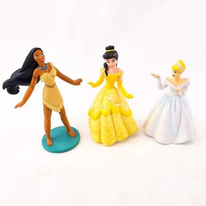 Vintage Disney Princess Figures PVC Cake Toppers Cinderella Belle Pocahontas - Picture 1 of 10