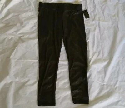 Pantalones negros profundos Thalia Sodi para mujer con textura serpiente alce talla mediana Foto 1 de 4