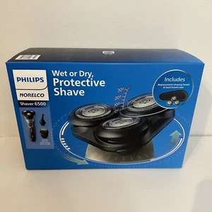 NEW Sealed Norelco Wet Dry Shaver 6500 Phillips Beard Styler Plus Case Battery - Picture 1 of 8