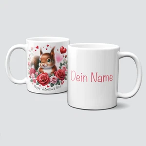 online-hut-Tasse-ValentineAnimal-Liebe-Eichhörnchen-Personalisierbar-LT-964 - Bild 1 von 1