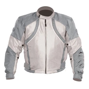 OSi Trek Air Silver Textile and Mesh Motorcycle Jacket Men's Sizes MD, LG & 2X - Picture 1 of 1