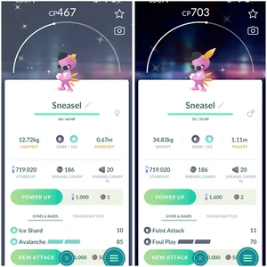 Pokemon Shiny Sneasel Fashionable Sneasel - TRADE20k stardust - Picture 1 of 1