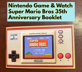 Nintendo Game & Watch Super Mario Bros 35th Anniversary Booklet Pamphlet Japan