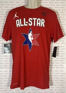 Nike Crew Shirt NBA 2020 All-Star Edition Golden State Warriors Stephen CurryRed - Picture 1 of 8