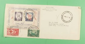 DR WHO 1957 IMPERF S/S SAN FRANCISCO CA TO AUSTRIA CROCE ROSSA M30533 - Foto 1 di 2