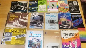 Lot of 16 Radio Shack TRS-80 Model I III Graphics, Basic, Computer Books Manuals