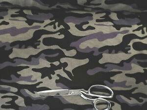 Double  Knit Camouflage Fabric Rib Texture Reversable   By the Yard  Bfab