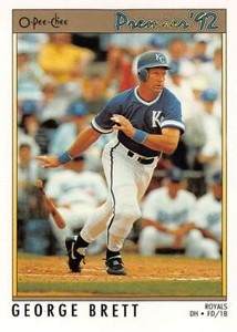 1992 OPC Premier Baseball George Brett #114 NM/MT KANSAS CITY ROYALS/HIGH GRADE