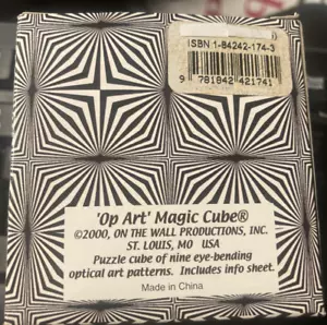 Op-Art Magic Cube Puzzle - Vintage - Rare - Scarce - Brand New, Free Shipping - Picture 1 of 6