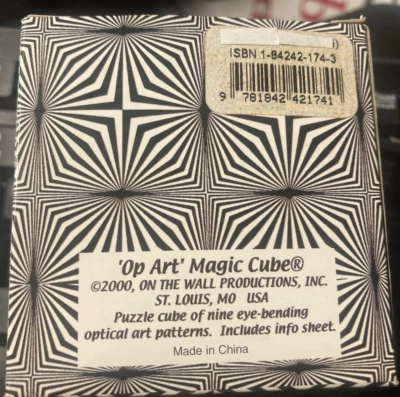 Puzzle Cubo Mágico Op-Art - De Colección - Raro - Escaso - Nuevo, Envío Gratis Foto 1 de 4