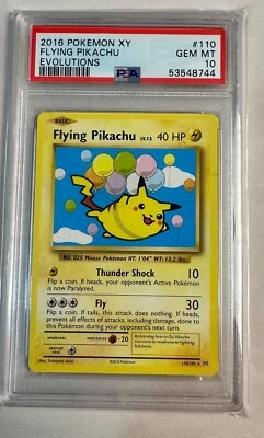 2016 Pokemon XY Evolutions Flying Pikachu #78 PSA 10 - Image 1 of 2