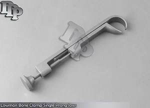 Instrumentos quirúrgicos totalmente nuevos Lambert-Lowman abrazadera ósea de una sola punta mandíbula de 9 - Imagen 1 de 3