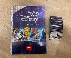 Rewe 100 Jahre Disney 2023 - Komplett Set: alle 180 Sticker + Sammelalbum NEU - Bild 1 von 1