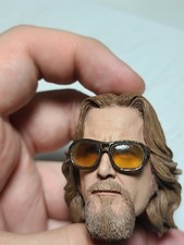 1/6 Scale Rainman The Big Lebowski Dude Headsculpt Custom For 12 Inch Figures 