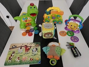 Lernspielzeug Set Baby u. Kleinkind, Fisher-Price CD-Spieler, VTech Dino, Puzzle - Bild 1 von 6