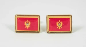 Montenegro Flag Cufflinks--Eastern Europe European Montenegran Balkan  - Picture 1 of 8