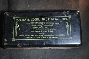 Walter B Cooke Funeral Home Advertising Document Box - Bronx, NY - Picture 1 of 4