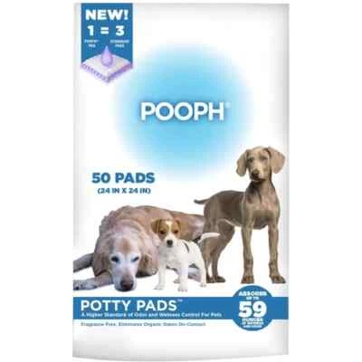 POOPH ®️ Potty Pads™️ for Puppies to Senior, Sick, or Housebound Pets. Absorbs up t...