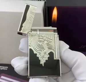 Luxus Retro Zigarette Bright Ping Sound Gas HIGH END Retro Gravur Feuerzeug - Bild 1 von 8